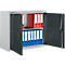 Schäfer Shop Select Aufsatzschrank MS 8409i, B 950 x T 400 x H 800 mm, 1 Boden, Stahl, weißaluminium RAL 9006/anthrazitgrau RAL 7016