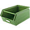 Schäfer Shop Select Bac à bec avec barre de support, acier, L 360 x l 211 x H 145 mm, 8,5 l, 60 kg, RAL 6011 (vert résada)