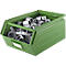 Schäfer Shop Select Bac à bec avec barre de support, acier, L 360 x l 211 x H 145 mm, 8,5 l, 60 kg, RAL 6011 (vert résada)