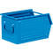Schäfer Shop Select Bac à bec, avec barre de support, L 377 x l 211 x H 201 mm, 11,5 l, 60 kg, acier, RAL 5015 (bleu ciel)