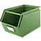 Schäfer Shop Select Bac à bec, avec barre de support, L 377 x l 211 x H 201 mm, 11,5 l, 60 kg, acier, RAL 6011 (vert résada)