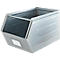 Schäfer Shop Select Bac à bec, avec barre de support, L 550 x l 307 x H 298 mm, 40 l, 150 kg, acier électro-galvanisé