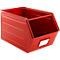 Schäfer Shop Select Bac à bec, avec barre de support, L 550 x l 307 x H 298 mm, 40 l, 150 kg, acier, RAL 3000 (rouge feu)