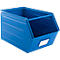 Schäfer Shop Select Bac à bec, avec barre de support, L 550 x l 307 x H 298 mm, 40 l, 150 kg, acier, RAL 5015 (bleu ciel)
