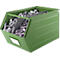 Schäfer Shop Select Bac à bec, avec barre de support, L 550 x l 307 x H 298 mm, 40 l, 150 kg, acier, RAL 6011 (vert résada)