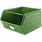 Schäfer Shop Select Bac à bec, avec barre de support, L 550 x l 458 x H 300 mm, 60 l, 130 kg, acier, RAL 6011 (vert résada)