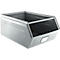 Schäfer Shop Select Bac à bec, avec barre de support, L 732 x l 459 x H 300 mm, 84 l, 180 kg, acier électro-galvanisé
