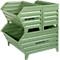 Schäfer Shop Select Bac de transport et gerbable, L 1010 x P 520 x H 610 mm, vert réséda RAL 6011, jusqu'à 800 kg