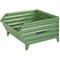 Schäfer Shop Select Bac de transport et gerbable, L 1210 x P 820 x H 610 mm, vert réséda RAL 6011, jusqu'à 1000 kg