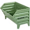 Schäfer Shop Select Bac de transport et gerbable, L 700 x P 820 x H 610 mm, vert réséda RAL 6011, jusqu'à 800 kg