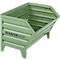 Schäfer Shop Select Bac de transport et gerbable, L 700 x P 820 x H 610 mm, vert réséda RAL 6011, jusqu'à 800 kg