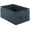 Schäfer Shop Select Bac gerbable, 25 l, 120 kg, L 478 x l 307 x H 200 mm, acier, RAL 5008 (bleu gris)