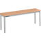 Schäfer Shop Select bank, voor kleedkamers, B 995 x D 310 x H 415 mm, lichtgrijs