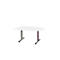 Schäfer Shop Select Besprechungstisch Planova Basic, Halbkreis, T-Fuß, B 1400 x T 1000 x H 717 mm, weiß/weißaluminium RAL 9006 