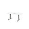 Schäfer Shop Select Besprechungstisch Planova Basic, mit Tischanschlussfeld, Rechteck, T-Fuß, B 1600 x T 800 x H 717 mm, weiß/weißaluminium RAL 9006