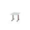 Schäfer Shop Select Besprechungstisch Planova Basic, Quadrat, T-Fuss, B 1000 x T 1000 x H 717 mm, lichtgrau/weissaluminium RAL 9006 