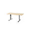 Schäfer Shop Select Besprechungstisch Planova Basic, Rechteck, T-Fuß, B 1600 x T 800 x H 717 mm, Ahorn/weißaluminium RAL 9006