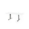 Schäfer Shop Select Besprechungstisch Planova Basic, Rechteck, T-Fuß, B 1800 x T 800 x H 717 mm, weiß/weißaluminium RAL 9006