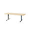 Schäfer Shop Select Besprechungstisch Planova Basic, Rechteck, T-Fuß, B 2000 x T 800 x H 717 mm, Ahorn/weißaluminium RAL 9006