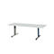 Schäfer Shop Select Besprechungstisch Planova Basic, Rechteck, T-Fuß, B 2000 x T 800 x H 717 mm, lichtgrau/weißaluminium RAL 9006