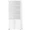 Schäfer Shop Select Bibliothèque combinée SET UP, 6 HC, l. 800 x P 420 x H 2196 mm, blanc/blanc 