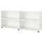Schäfer Shop Select Bibliothèque étagères en bois, 2 étagères, L 1600 mm x P 421 x H 750 mm, blanc