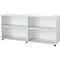 Schäfer Shop Select Bibliothèque étagères en bois, 2 étagères, L 1600 mm x P 421 x H 750 mm, gris clair