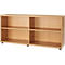 Schäfer Shop Select Bibliothèque étagères en bois, 2 étagères, L 1600 mm x P 421 x H 750 mm, hêtre