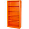 Schäfer Shop Select Bibliothèque étagères MS iCOLOUR, en acier, 5 HC, l. 950 x P 400 x H 1935 mm, orange RAL 2004