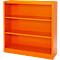 Schäfer Shop Select Bibliothèque étagères MS iCOLOUR, tôle d’acier, 3 HC, l. 950 x P 400 x H 1215 mm, orange RAL 2004