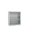 Schäfer Shop Select Bibliothèque étagères MS iCONOMY, en acier, 3 HC, l. 950 x P 400 x H 1215 mm, alu blanc RAL 9006