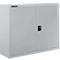 Schäfer Shop Select Bovenkast MS 8408i, B 800 x D 400 x H 800 mm, 1 legbord, staal, alu wit RAL 9006/wit RAL 9006