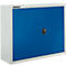 Schäfer Shop Select Bovenkast MS 8408i, B 800 x D 400 x H 800 mm, 1 legbord, staal, lichtgrijs RAL 7035/enzisch blauw RAL 5010