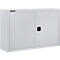 Schäfer Shop Select Bovenkast MS 8409i, B 950 x D 400 x H 800 mm, 1 legbord, staal, alu wit RAL 9006/wit RAL 9006