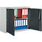 Schäfer Shop Select Bovenkast MS 8409i, B 950 x D 400 x H 800 mm, 1 legbord, staal, lichtgrijs RAL 7035/antracietgrijs RAL 7016