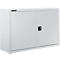 Schäfer Shop Select Bovenkast MS 8412i, B 1200 x D 400 x H 800 mm, 1 legbord, staal, alu wit RAL 9006/wit RAL 9006