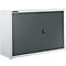 Schäfer Shop Select Bovenkast MS 8412i, B 1200 x D 400 x H 800 mm, 1 legbord, staal, alugrijs wit RAL 9006/antracietgrijs RAL 7016
