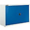 Schäfer Shop Select Bovenkast MS 8412i, B 1200 x D 400 x H 800 mm, 1 legbord, staal, lichtgrijs RAL 7035/enzisch blauw RAL 5010