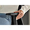 Schäfer Shop Select Bürostuhl SSI Proline Edition 10, mit Armlehnen, Punktsynchronmechanik, Bandscheibensitz, Netzrücken, schwarz/alusilber