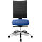 Schäfer Shop Select Bürostuhl SSI PROLINE S3+, Synchronmechanik, ohne Armlehnen, 3D-Netz-Rückenlehne, 3D-Sitzgelenk, blau/schwarz