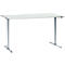 Schäfer Shop Select Bureau, 1 niveau de réglage électrique de la hauteur, l. 1600 mm, H 705-1205 mm, gris clair 