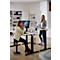 Schäfer Shop Select Bureau ERGO-T 2.0, réglage électrique de la hauteur, rectangulaire, pied en T, L 1600 x P 800 x H 640-1300 mm, gris clair/anthracite
