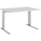 Schäfer Shop Select Bureau Moxxo IQ, rectangulaire, pieds en C, l. 1200 x P 800 x H 735 mm, gris clair 
