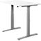 Schäfer Shop Select Bureau SET UP, armature à pied T, réglage électrique de la hauteur, 1200 x 800, blanc 