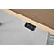 Schäfer Shop Select Bureau Start Off - elektrisch in hoogte verstelbaar - T-poot – L 1600 x B 800 x H 705/1205 mm – ahorn/wit aluminium + lade +kabelspiraal