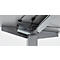 Schäfer Shop Select Bureau Start Off - elektrisch in hoogte verstelbaar - T-poot – L 1600 x B 800 x H 705/1205 mm – lichtgrijs/wit aluminium + lade + kabelspiraal