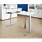 Schäfer Shop Select Bureau Start Off - elektrisch in hoogte verstelbaar - T-poot – L 1600 x B 800 x H 705/1205 mm – wit/wit aluminium + lade +kabelspiraal