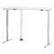 Schäfer Shop Select Bureau Start Off - elektrisch in hoogte verstelbaar - T-poot – L 1600 x B 800 x H 705/1205 mm – wit/wit aluminium + lade +kabelspiraal