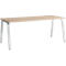 Schäfer Shop Select Bureau Start Off, pied A, rectangulaire, acier/bois, L 1800 x P 800 x H 735 mm, décor chêne
