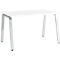 Schäfer Shop Select Bureau Start Off, pieds en A, rectangulaire, acier/bois, l. 1200 x P 800 x H 735 mm, blanc 